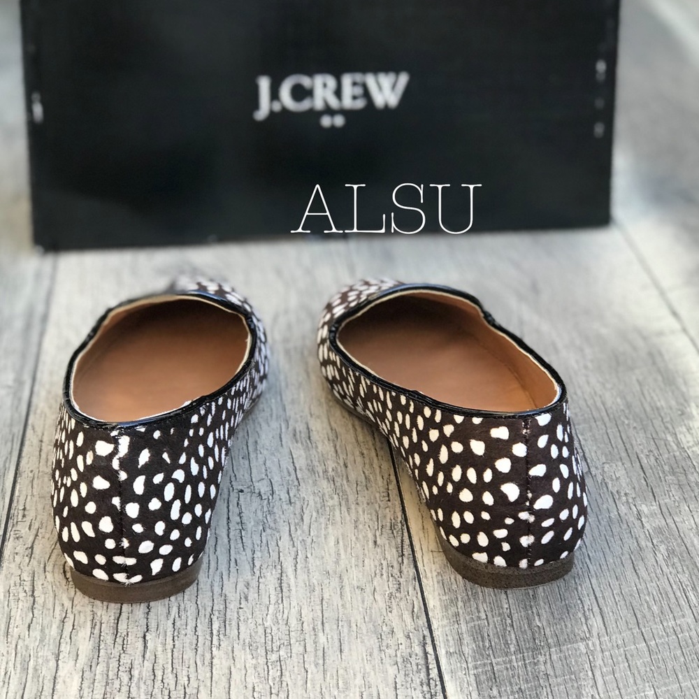 J.Crew Leopard Calf Hair Cora Loafers W AUTHENTIC - Picture 4 of 7